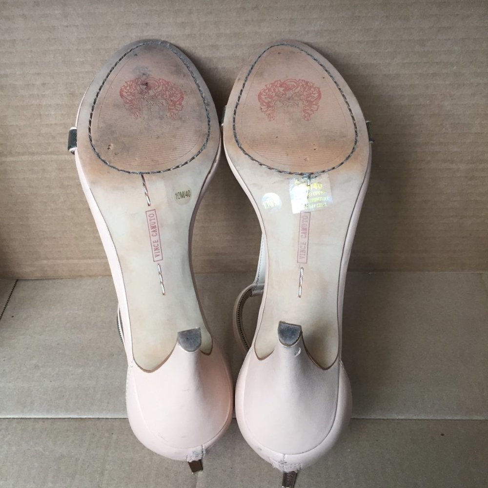 Vince Camuto Makoto Women Open-Toe Leather Heel - Picture 7 of 7